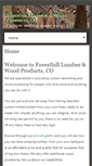 Mobile Screenshot of foresthilllumberandwoodproducts.com