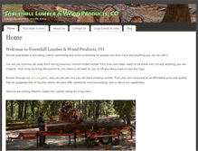 Tablet Screenshot of foresthilllumberandwoodproducts.com